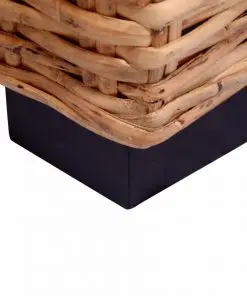 vidaXL 2 Piece Sofa Set Natural Rattan