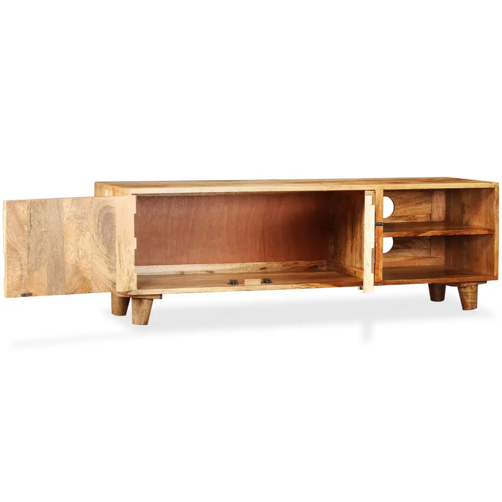 vidaXL TV Cabinet Solid Mango Wood 118x35x40 cm