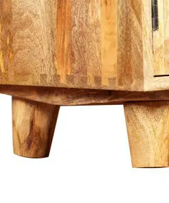 vidaXL TV Cabinet Solid Mango Wood 118x35x40 cm