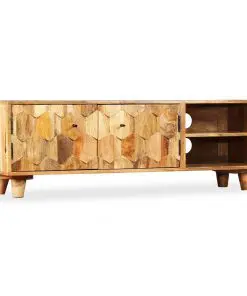 vidaXL TV Cabinet Solid Mango Wood 118x35x40 cm