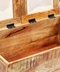 vidaXL Storage Bench Solid Reclaimed Wood 80x40x40 cm