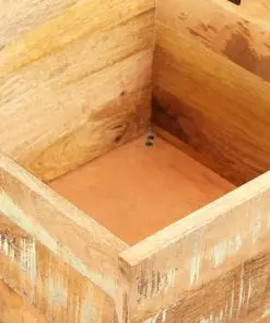 vidaXL Storage Bench Solid Reclaimed Wood 40x40x45 cm