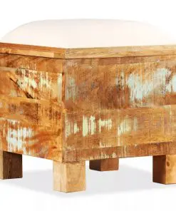 vidaXL Storage Bench Solid Reclaimed Wood 40x40x45 cm