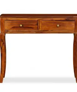 vidaXL Console Table Solid Sheesham Wood 90x32x76 cm