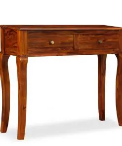 vidaXL Console Table Solid Sheesham Wood 90x32x76 cm