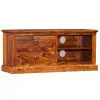 vidaXL TV Cabinet Solid Sheesham Wood 90x30x40 cm