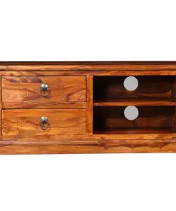 vidaXL TV Cabinet Solid Sheesham Wood 90x30x40 cm