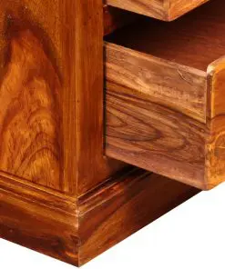 vidaXL TV Cabinet Solid Sheesham Wood 90x30x40 cm