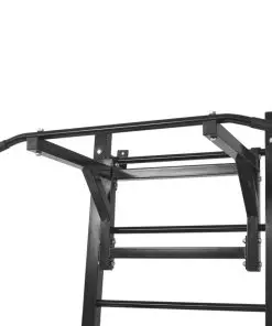 vidaXL Wall-mounted Multi-functional Fitness Power Tower Black