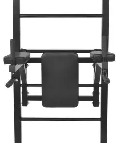 vidaXL Wall-mounted Multi-functional Fitness Power Tower Black