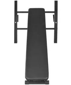 vidaXL Wall-mounted Multi-functional Fitness Power Tower Black