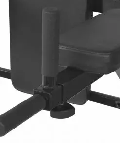 vidaXL Wall-mounted Fitness Dip Station Black