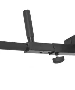 vidaXL Wall-mounted Fitness Dip Station Black