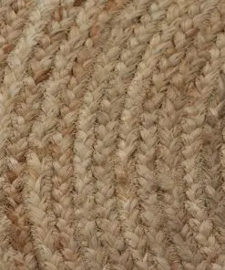 vidaXL Area Rug Braided Jute 90 cm Round