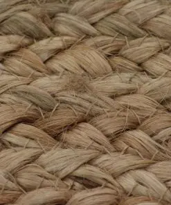 vidaXL Area Rug Braided Jute 120 cm Round