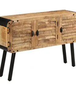 vidaXL Sideboard Solid Mango Wood 120x30x76 cm