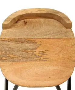 vidaXL Bar Chairs 2 pcs Solid Mango Wood