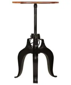 vidaXL Bar Table Solid Reclaimed Wood 60x(76-110) cm