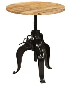 vidaXL Bar Table Solid Mango Wood 75x(76-110) cm