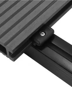 vidaXL WPC Decking Boards with Accessories 20 m² 4 m Grey