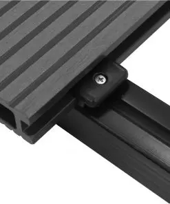 vidaXL WPC Decking Boards with Accessories 40 m² 4 m Grey
