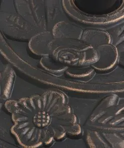 vidaXL Parasol Base Resin Half Round Bronze 9 kg