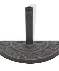 vidaXL Parasol Base Resin Half Round Bronze 9 kg