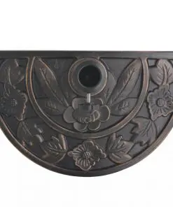 vidaXL Parasol Base Resin Half Round Bronze 9 kg