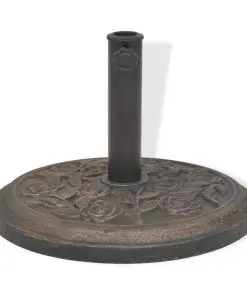 vidaXL Parasol Base Resin Round Bronze 9 kg