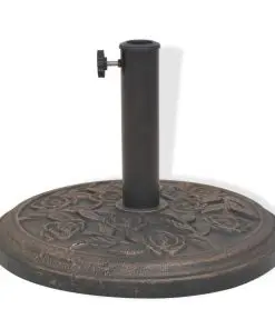 vidaXL Parasol Base Resin Round Bronze 9 kg
