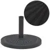 vidaXL Parasol Base Resin Round Black 14 kg