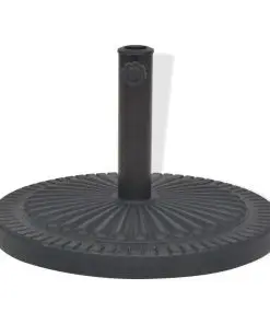 vidaXL Parasol Base Resin Round Black 14 kg
