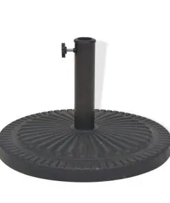 vidaXL Parasol Base Resin Round Black 14 kg