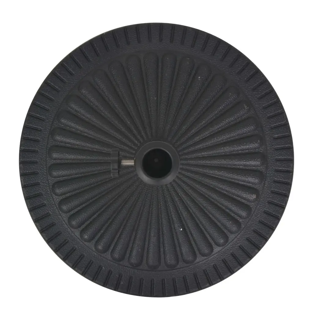 vidaXL Parasol Base Resin Round Black 14 kg