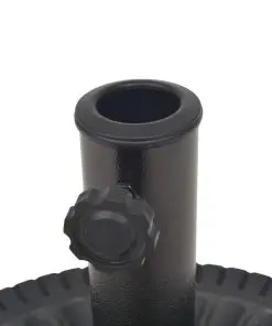 vidaXL Parasol Base Resin Round Black 14 kg