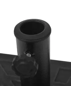 vidaXL Parasol Base Resin Square Black 19 kg