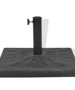 vidaXL Parasol Base Resin Square Black 12 kg