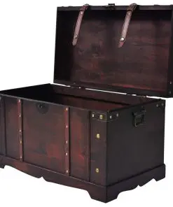 vidaXL Vintage Treasure Chest Wood 66x38x40 cm
