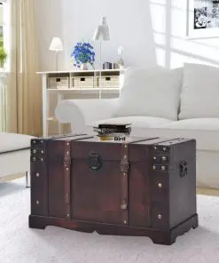 vidaXL Vintage Treasure Chest Wood 66x38x40 cm
