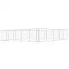 vidaXL Outdoor Dog Kennel Galvanised Steel 10x10x2 m vidaXL Outdoor Dog Kennel Galvanised Steel 10x10x2 m