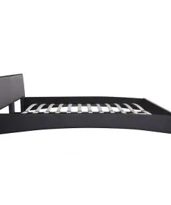 vidaXL Bed Frame Black Faux Leather Double Size