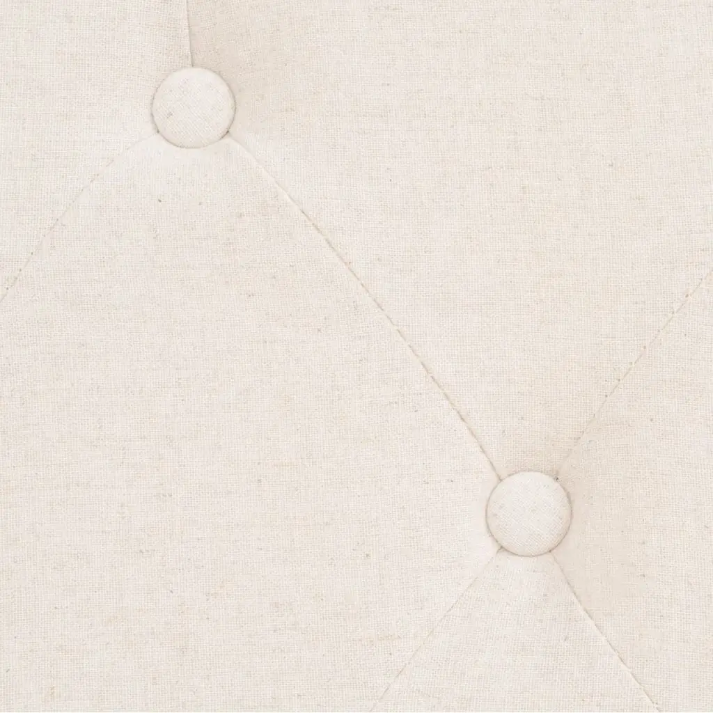 vidaXL Armchair Cream White Fabric