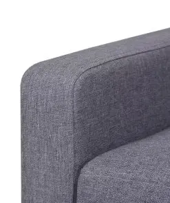 vidaXL Armchair Grey Fabric