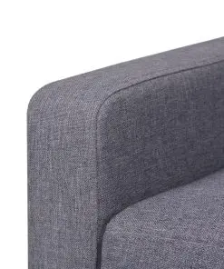 vidaXL 2-Seater Sofa Fabric Grey