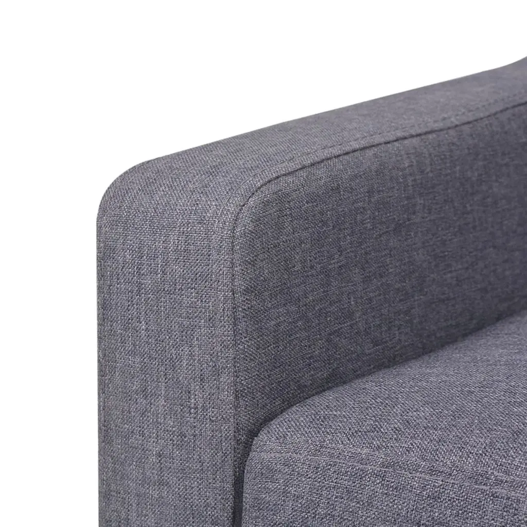 vidaXL 2-Seater Sofa Fabric Grey