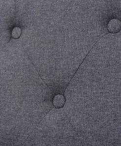 vidaXL 3-Seater Sofa Fabric Grey