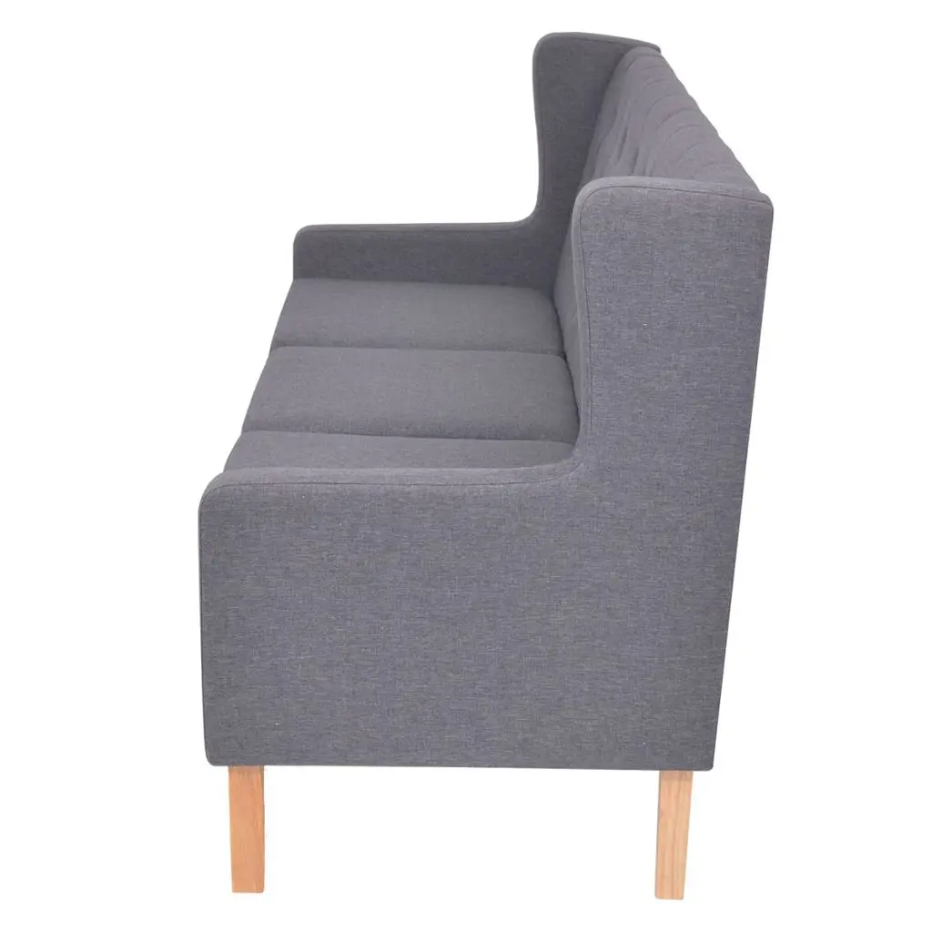 vidaXL 3-Seater Sofa Fabric Grey
