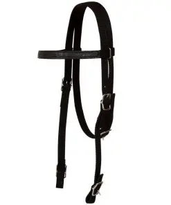 vidaXL Western Saddle, Headstall&Breast Collar Real Leather 12″ Black