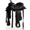 vidaXL Western Saddle, Headstall&Breast Collar Real Leather 13″ Black vidaXL Western Saddle, Headstall&Breast Collar Real Leather 13″ Black