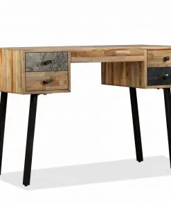 vidaXL Writing Desk 110x50x76 cm Solid Reclaimed Teak